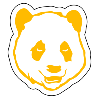 Sexy Panda Sticker (Yellow)